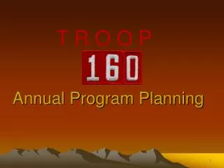 Annual Program Planning