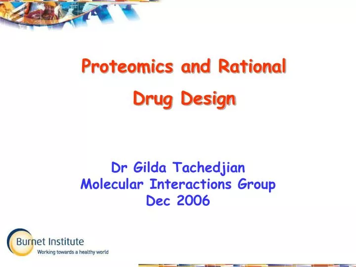 dr gilda tachedjian molecular interactions group dec 2006