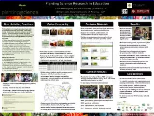Discovery Research K-12 Project Award 0733280