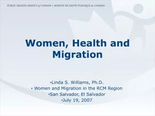 Women, Health and Migration