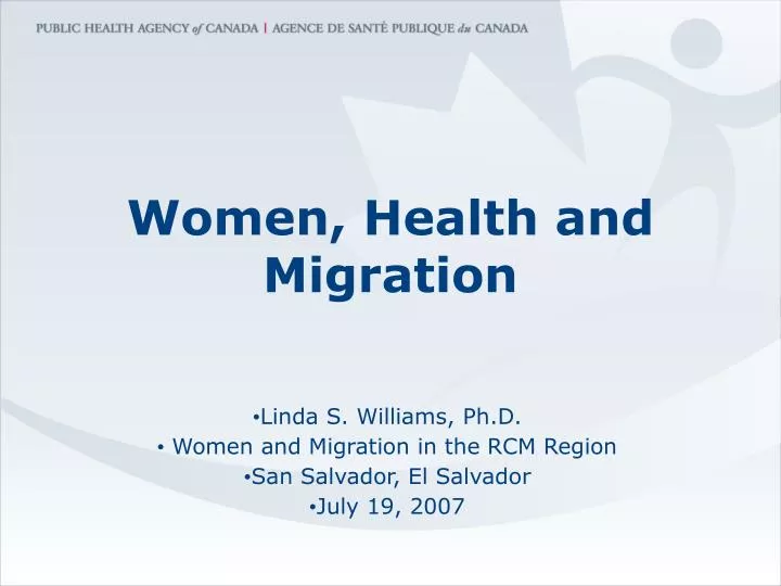 women health and migration