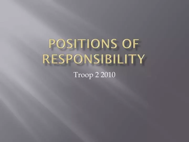 troop 2 2010
