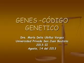 genes c digo genetico