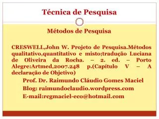t cnica de pesquisa