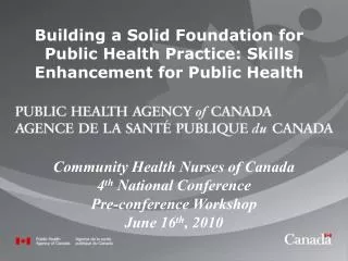 Building a Solid Foundation for Public Health Practice: Skills Enhancement for Public Health