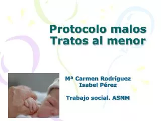 protocolo malos tratos al menor