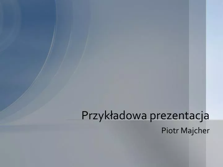 przyk adowa prezentacja