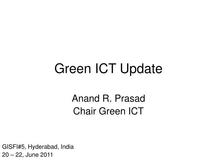 green ict update
