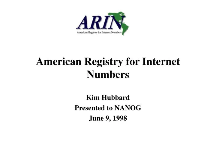 american registry for internet numbers