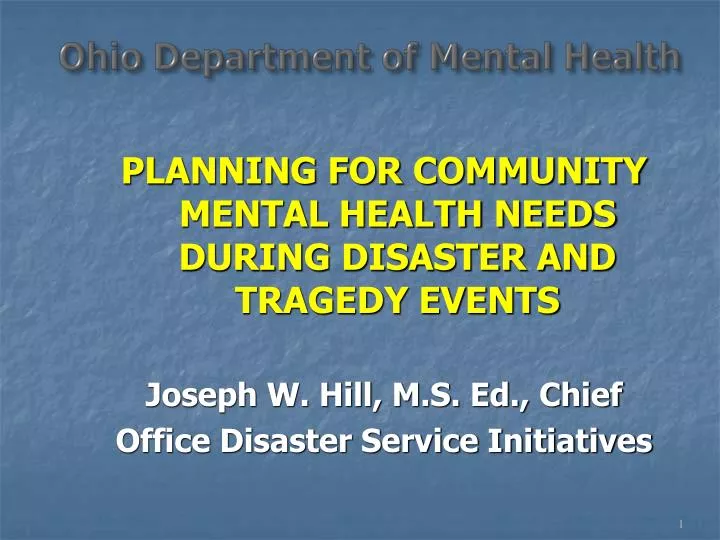 ohio department of mental health