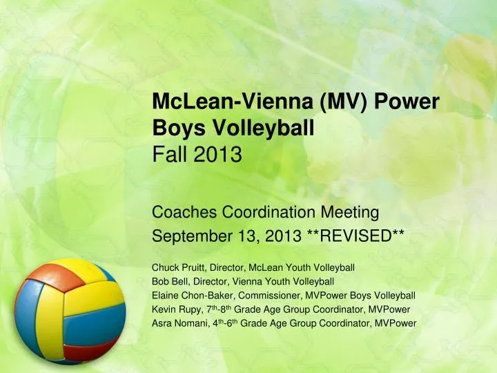 mclean vienna mv power boys volleyball fall 2013