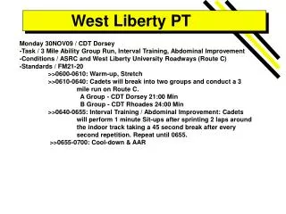 West Liberty PT