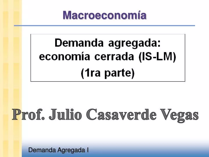 macroeconom a