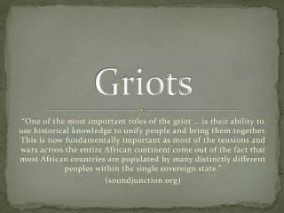 Griots