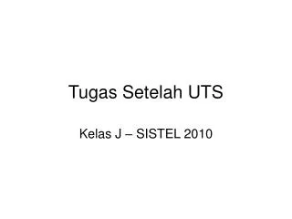 tugas setelah uts