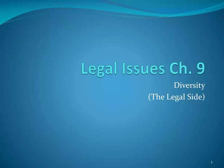 legal issues ch 9