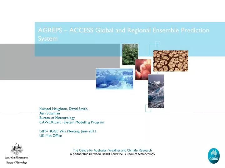 agreps access global and regional ensemble prediction system