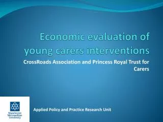 Economic evaluation of young carers interventions