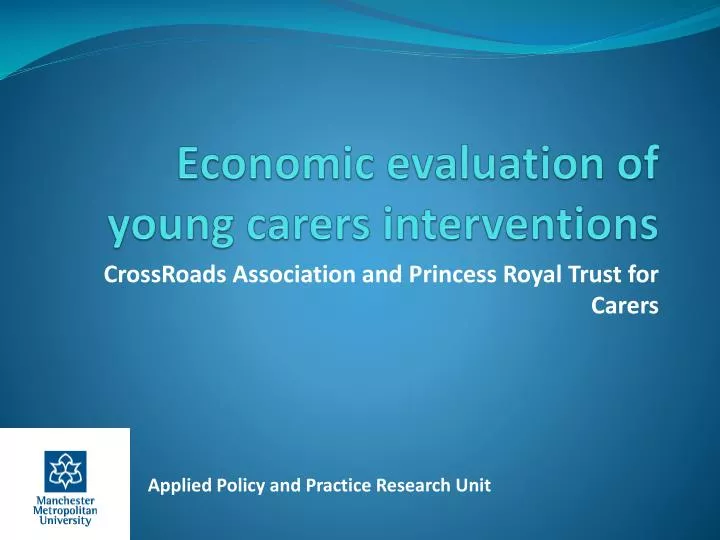 economic evaluation of young carers interventions