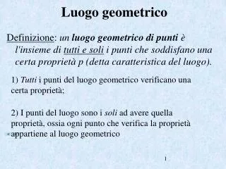 luogo geometrico