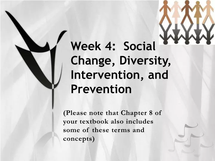 week 4 social change diversity intervention and prevention