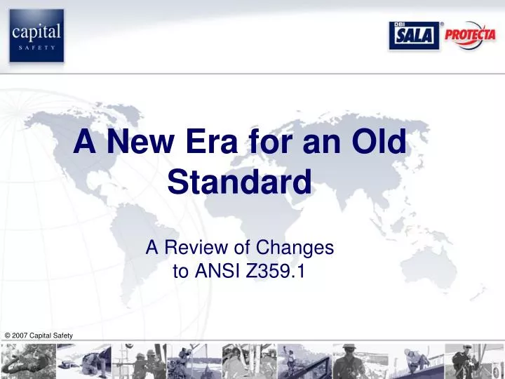 a new era for an old standard a review of changes to ansi z359 1