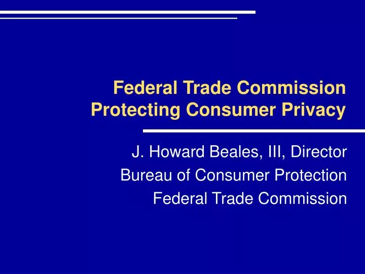 federal trade commission protecting consumer privacy