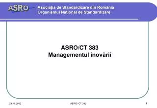 asro ct 383 managementul inov rii
