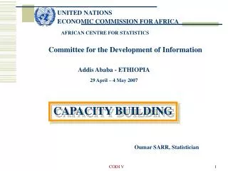 UNITED NATIONS ECONOMIC COMMISSION FOR AFRICA