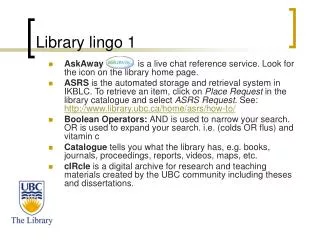 library lingo 1
