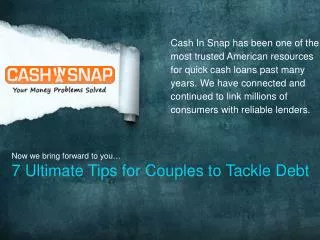 7Ultimate Tips for Couples to Tackle Debt