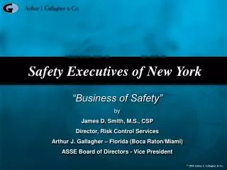 Safety Executives of New York
