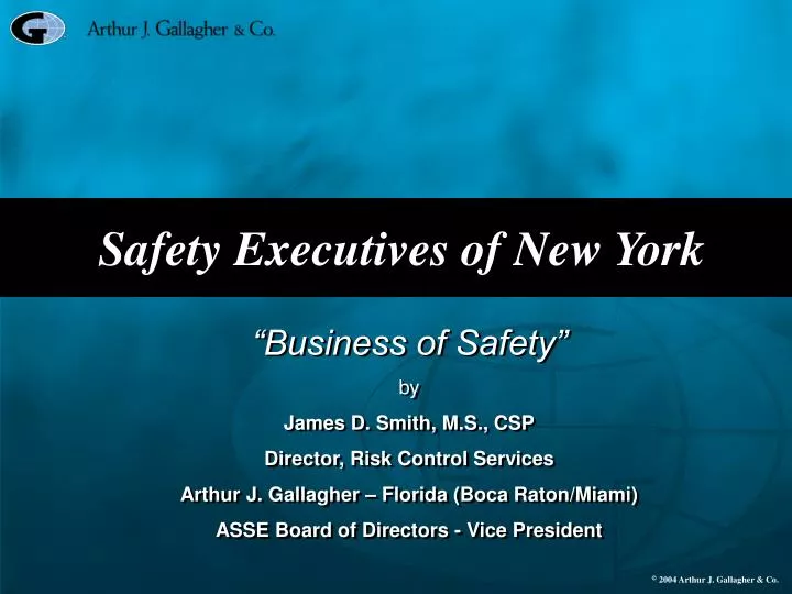 safety executives of new york