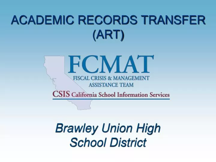 academic records transfer art