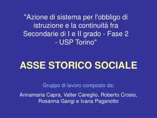 asse storico sociale