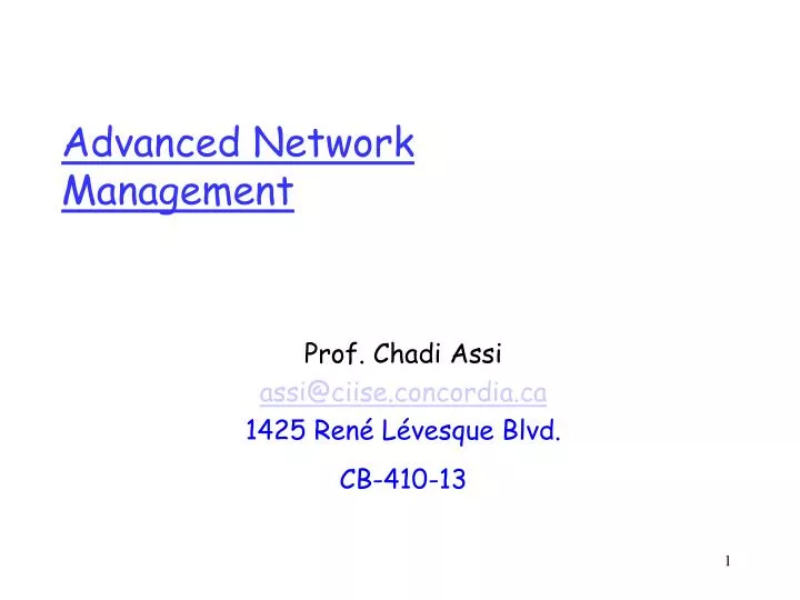 advanced network management