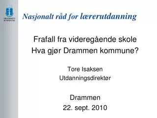 nasjonalt r d for l rerutdanning