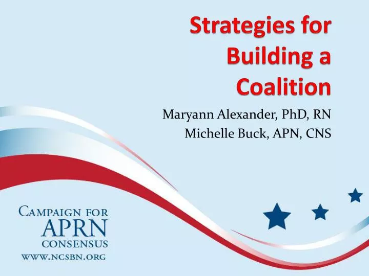 strategies for building a coalition