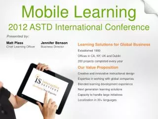 Mobile Learning