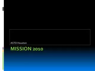Mission 2010
