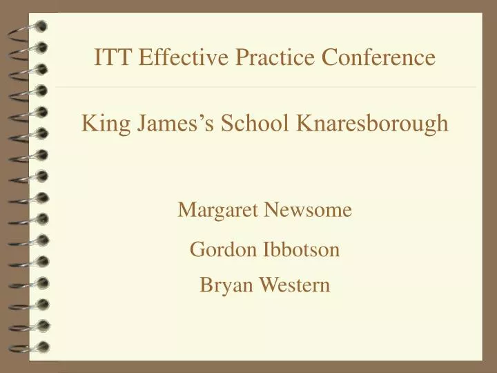 itt effective practice conference