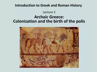 Introduction to Greek and Roman History