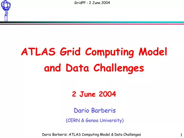 atlas grid computing model and data challenges 2 june 2004