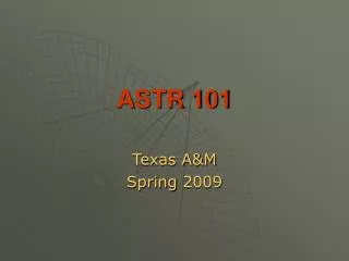 ASTR 101