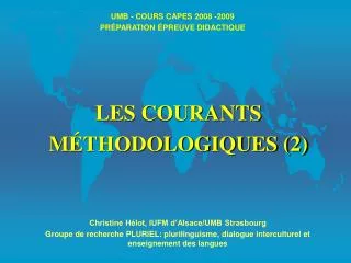 umb cours capes 2008 2009 pr paration preuve didactique