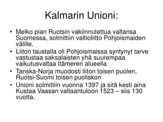kalmarin unioni