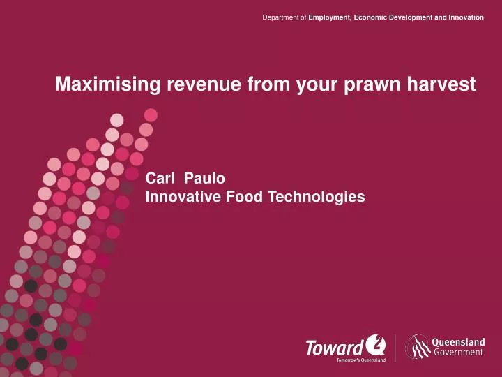maximising revenue from your prawn harvest