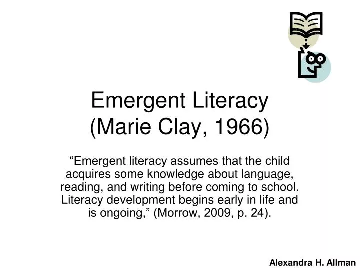 emergent literacy marie clay 1966