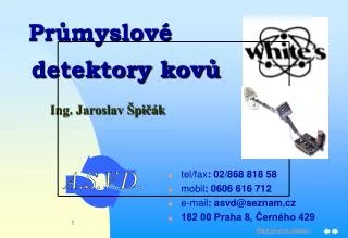 pr myslov detektory kov