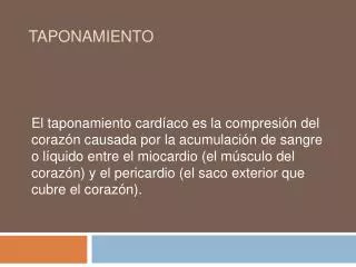 taponamiento